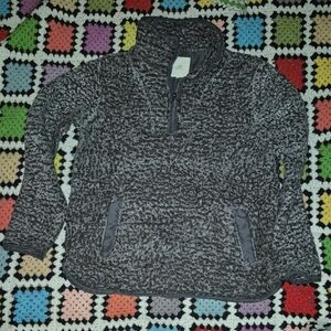 Thread & Supply Textured Black and Gray Women's Sweater